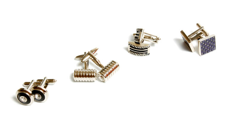 Set of Stainless Steel Cufflinks